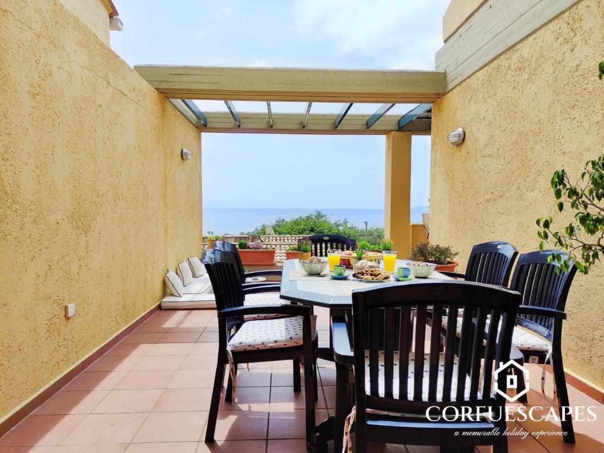 Villa Mira El Mar By Corfuescapes Barbati Exterior foto