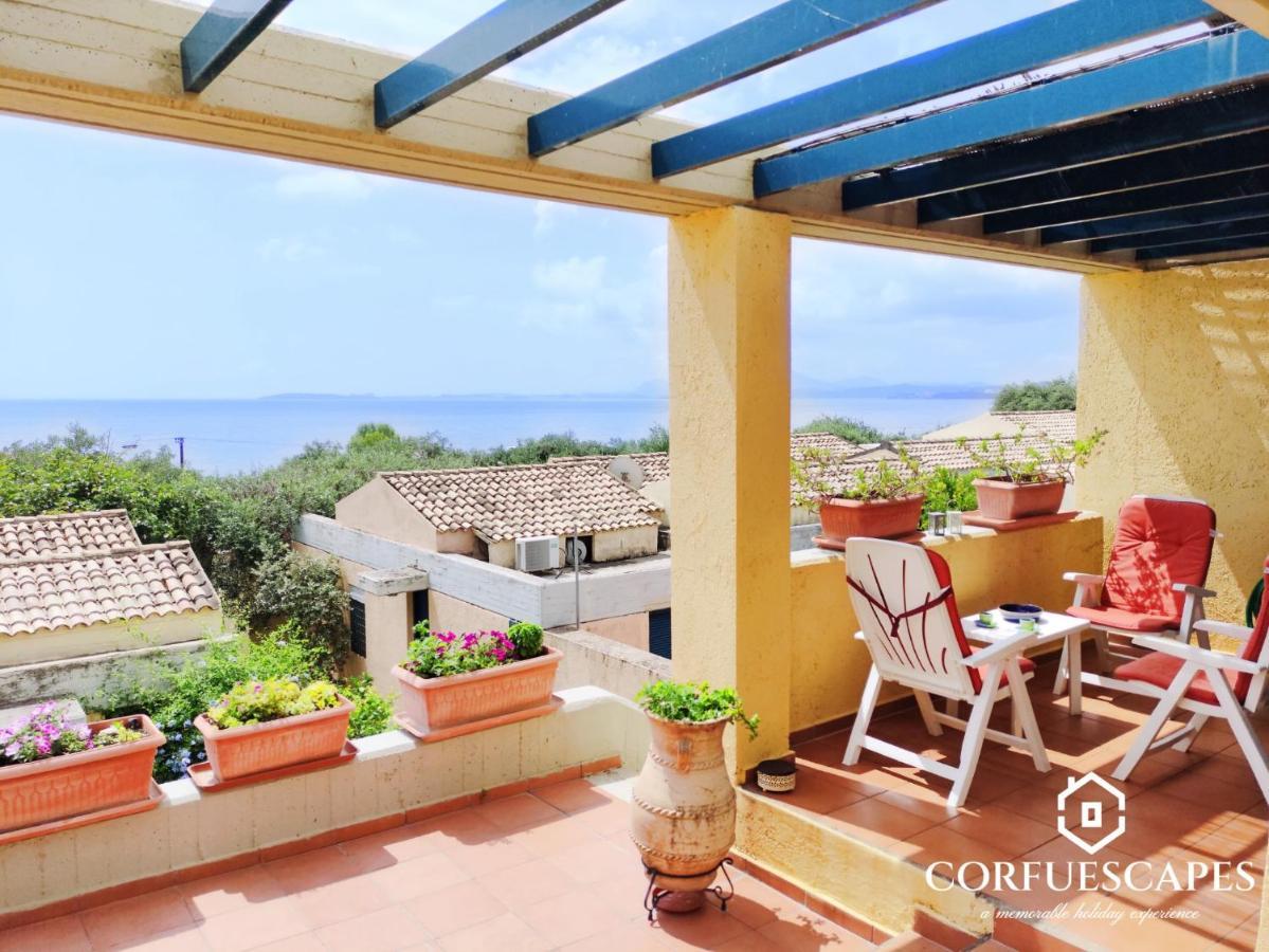 Villa Mira El Mar By Corfuescapes Barbati Exterior foto